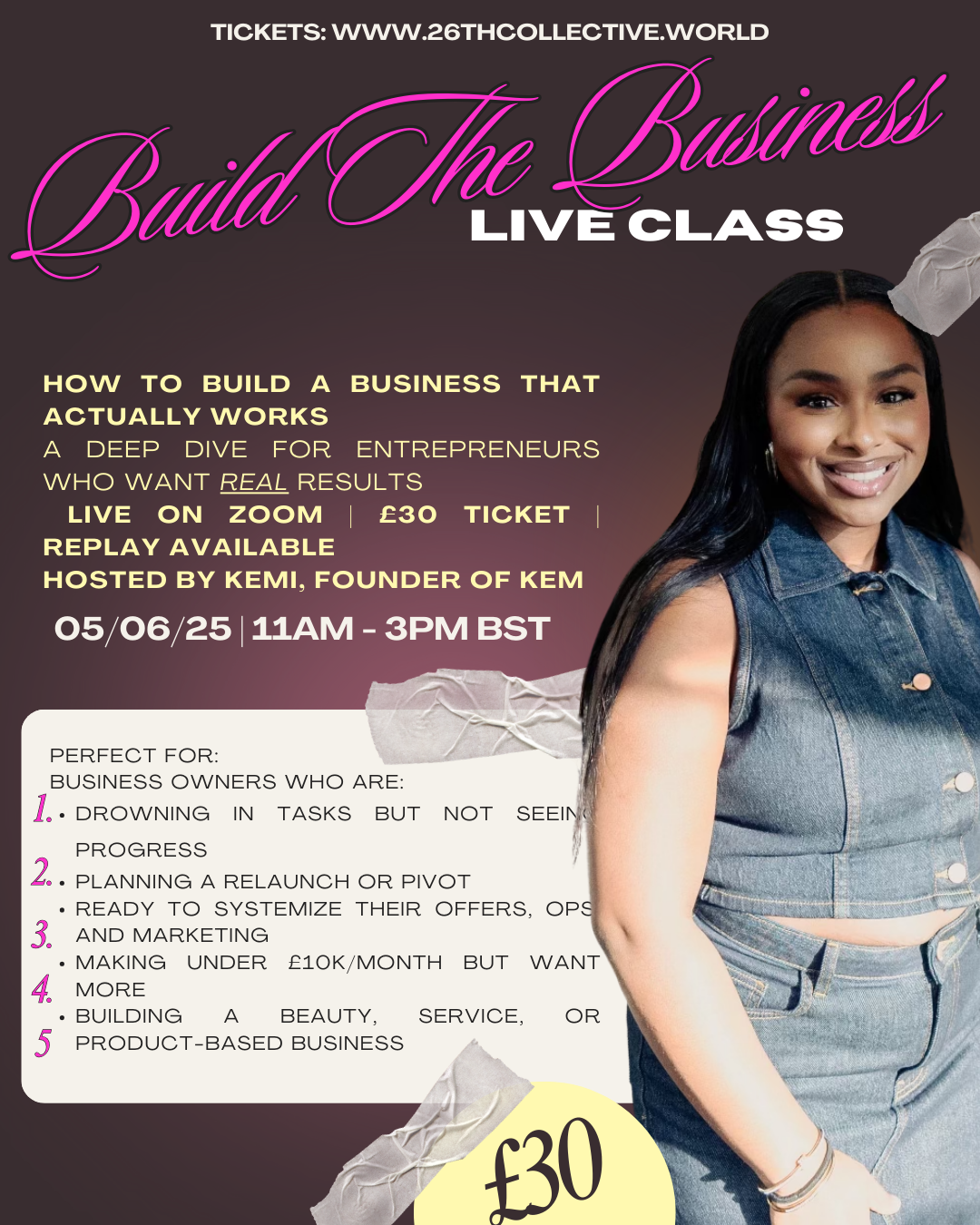 BUILD THE BUSINESS – THE LIVE CLASS